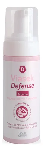 Viasek Defense Espuma Higiene Intima Femenina Prebióticos