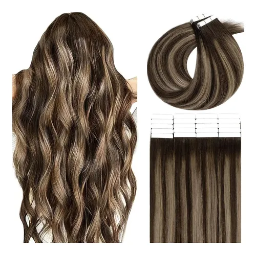Extensiones De Cabello Con Cinta Lacer 18” Dark Brown