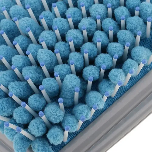Cepillo Para Barba Con Toalla Microfibra 1 Pieza Azul Rosa
