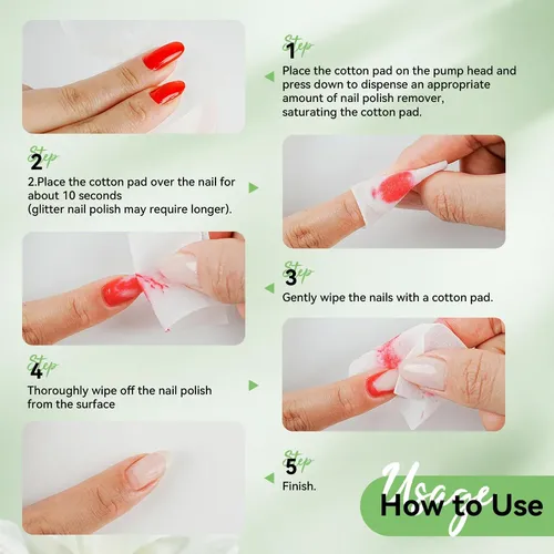Removedor De Uñas Sin Acetona Jodsone 6.09 Fl Oz (con