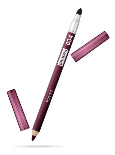 Delineador Labios Pupa True Lips Tono 034 Red Plum Color Rojo