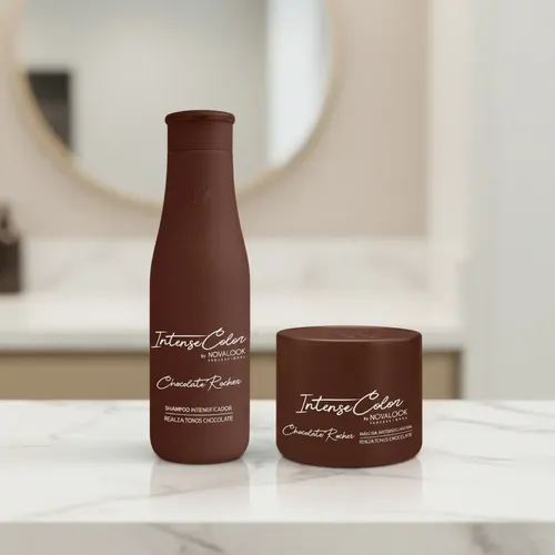 Kit Shampoo +mascara Intensificador Color Chocolate Novalook