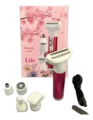 Afeitadora Mujer 5 En 1 Ceja Pierna Exfoliador Usb Recarg