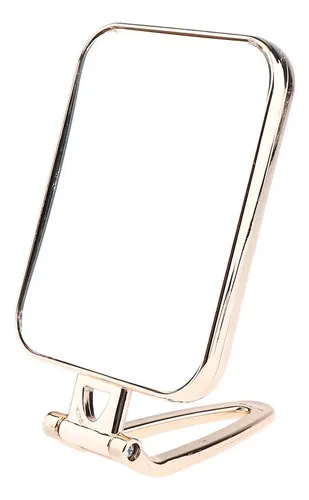 Espejo De Maquillaje Para Encimera Dorado