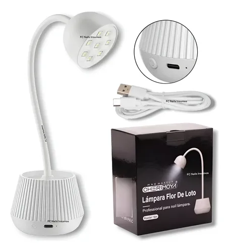 Cabina Lámpara Inalámb Flor De Loto Uv 18w Cherimoya Soft