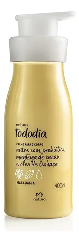 Crema Hidratante 400ml + Body Splash 200ml Macadamia Natura