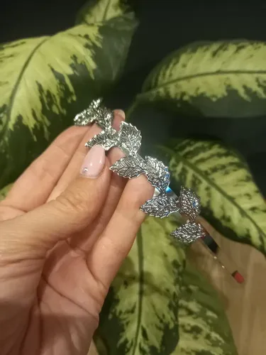 Vincha De Hojas De Metal Estilo Romano Griego Modelo Alice