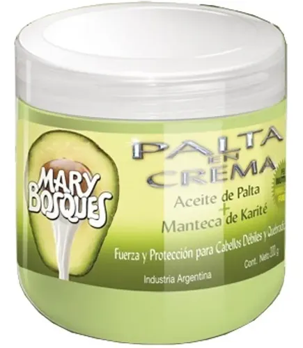 Tratamiento Capilar Fortalecedor Palta En Crema Mary Bosques
