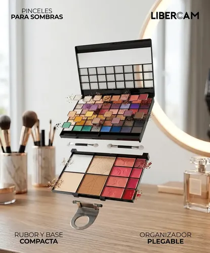 Set Maquillaje Completo 60 Colores Paleta De Sombras