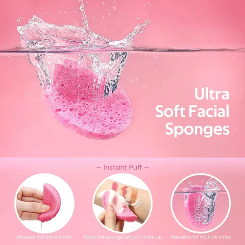 1gainwell 100pcs Compressed Facial Sponges,2