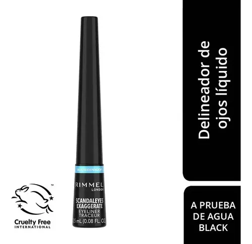 Rimmel Delineador Ojos Líquido Waterproof Exaggerate Black