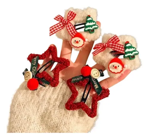 //hair Clips In The Shape Of A Plush Star And//