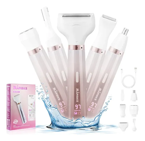 Rasuradora Eléctrica Haetfire 5 En 1 Para Mujer Recargable