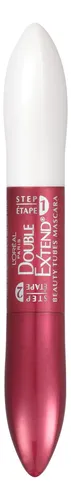 Máscara De Pestañas Con Doble Tubo L’oreal Paris, Color Negr