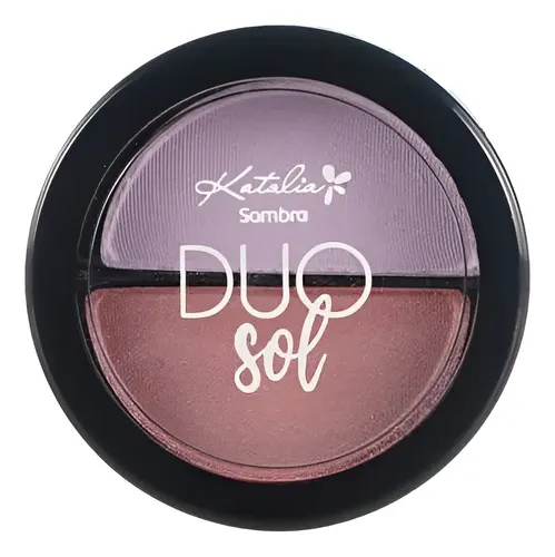 Sombra De Ojos Compacta Duo Sol Katalia Color 34-rosa Y Celeste