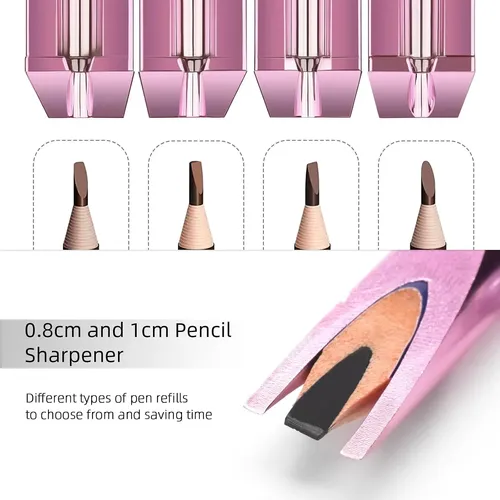 Set De Sacapuntas Para Maquillaje De Cejas Atomus, Lápiz Sha