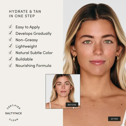 Crema Hidratante Bronceadora Saltyface Autobronceadora Facia