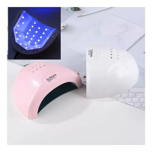 Cabina Lámpara UV-LED Luvina Profesional Rosa 48W Uñas Gel y Semipermanente