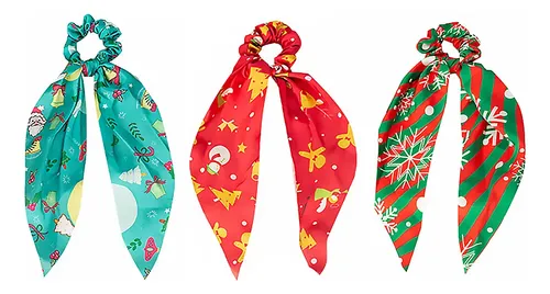 Diadema Con Estampado Navideño, 9 Unidades