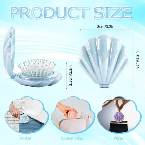 Cepillo Para El Cabello Maji Mama Plegable Con Forma De Conc