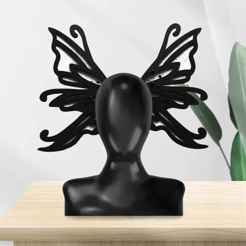 Pinza De Cabello Mariposa Negra