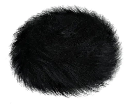 2 Cinta Decorativa De Pelo Sintético Con Pelaje Largo Negro