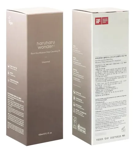 Aceite Limpiador Hidratante De Arroz Negro, 150 Ml | Coreano