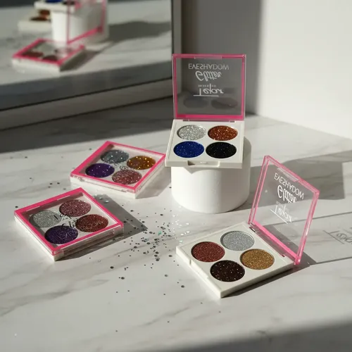 Paleta Sombras Ojos Rostro Glitter Gel Purpurina (pack X 3)