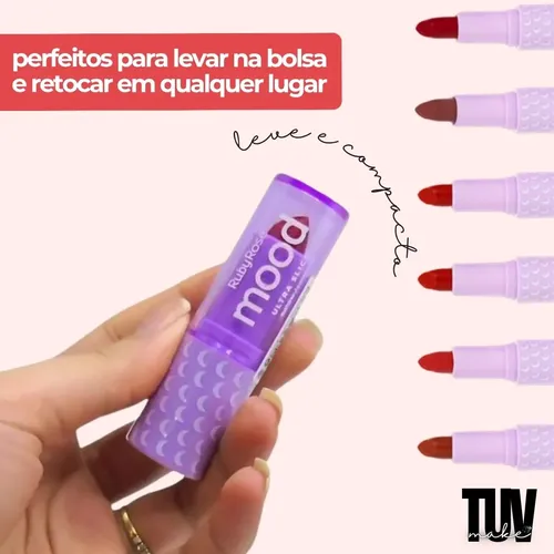 Lápiz labial Ruby Rose Matte Ultra Slick Mood, hermosos colores, color 04-showy
