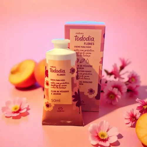 Crema De Manos Flor De Durazno Y Jasmin Tododia Natura 50ml