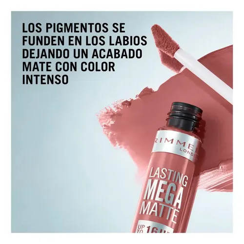 Labial Líquido Rimmel Lasting Mega Matte Color 940 Rock Me Purple