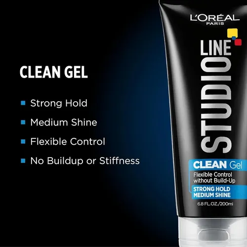 Gel Fijador Fuerte L’oreal Studio Line Clear Minded 6.8 Oz