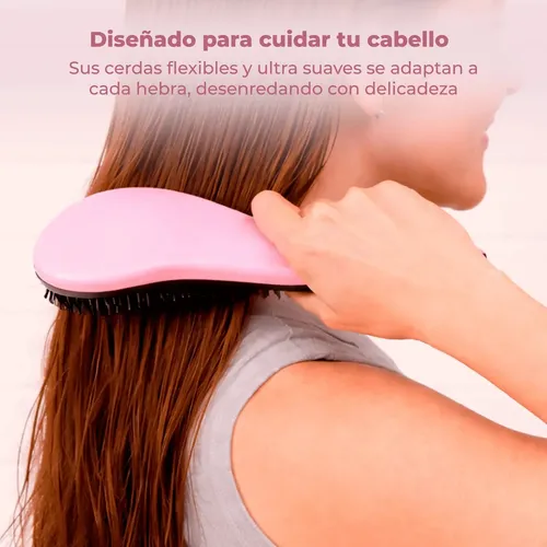 Cepillo Desenredante Antifrizz + Peine For Cabello Humedo