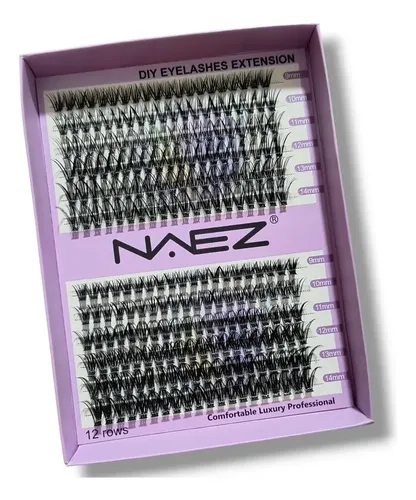 Pestañas Postizas Diy Cluster Naez 40d+50d 0.07 Largos Mix