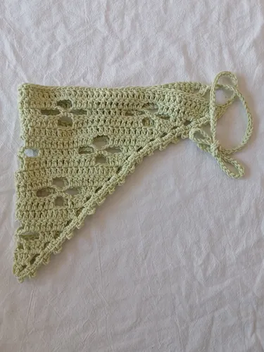 10 Bandanas Tejidas X Mayor Lote Crochet Algodón Pañu