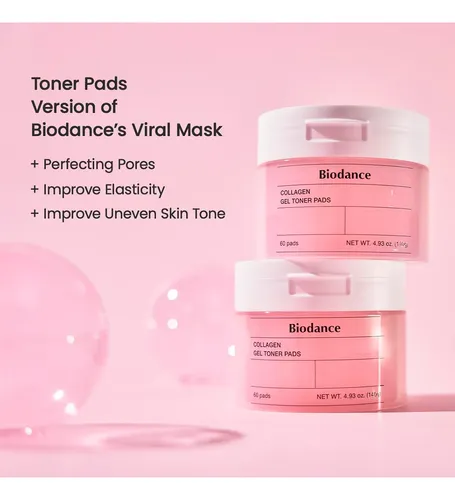 Biodance Pads Tónico Gel Colágeno Reafirmante Coreano 60un