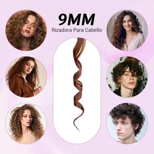 A Tenaza Rizadora De Cabello De Cerámica De 9mm Xxx @