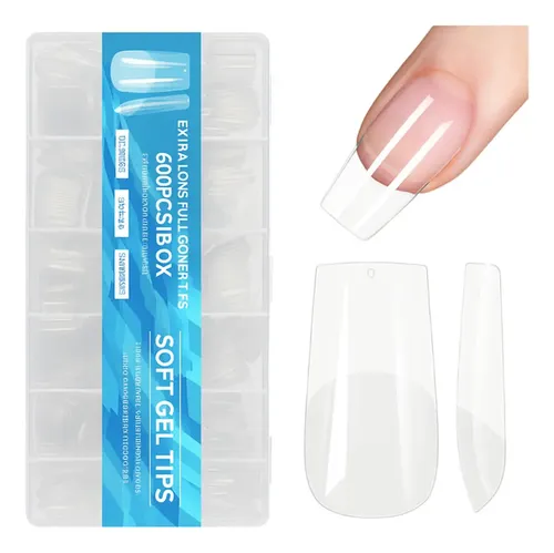 Uñas Postizas De X600 Piezas Extra Long Full Cover Tips