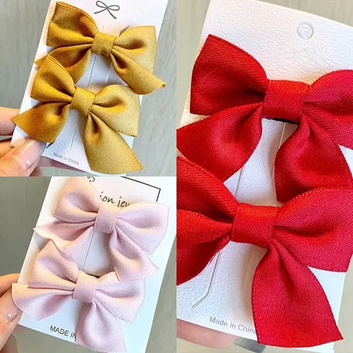 Yn. Accesorios De Peinado Hairpin Mutong Bow Para Niños */