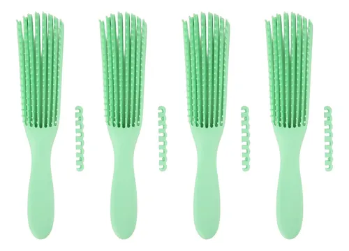 Peine Desenredante De Cabello, 4 Piezas, Cepillo De 8 Hilera