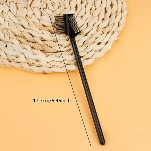 1 Peine Reutilizable Doble Punta Para Cejas Y Pestañas