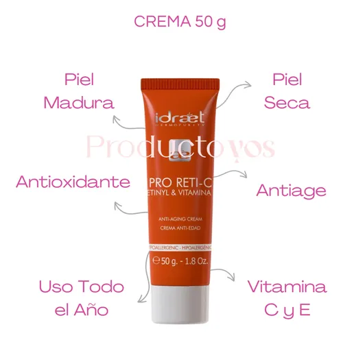 Rutina Skincare Piel Seca Antiage Retinol Vitamina C Idraet