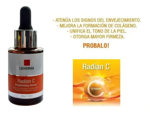 Radian C Brightening Serum Lidherma Hialuronico Vitamina C