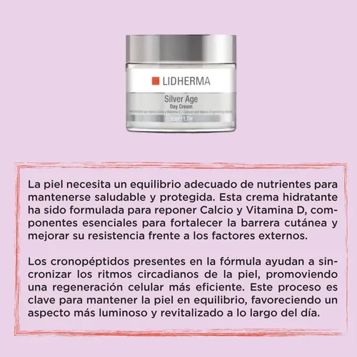 Silver Age Crema Dia Lidherma Antiarrugas Reafirmante 50