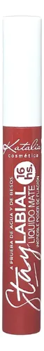 Labial Líquido Mate Stay 16 Horas Fijación Vegano Katalia Color Moca