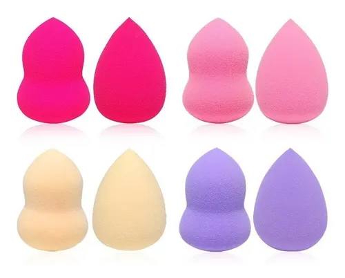 Set X4 Esponjas Mini Blender Para Maquillaje