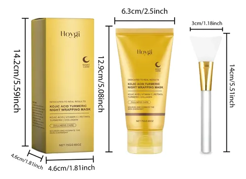 Mascarilla Nocturna Hoygi Ácido Kójico Y Cúrcuma
