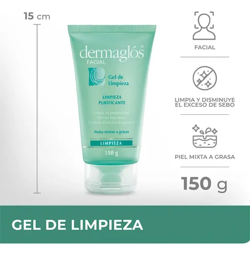 Dermaglos Gel De Limpieza Facial Limpieza Purificante 150g