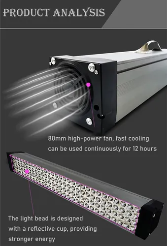 Lámpara Uv Led 280w Grande Portátil Para Resina Verde