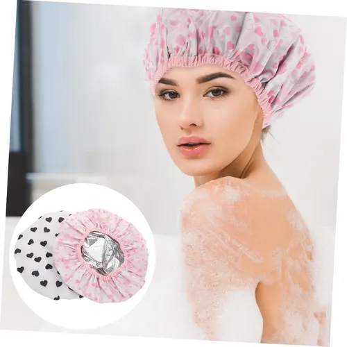 2piezas Gorro Sauna Teñir Cabello Elástico Baño Cuidado